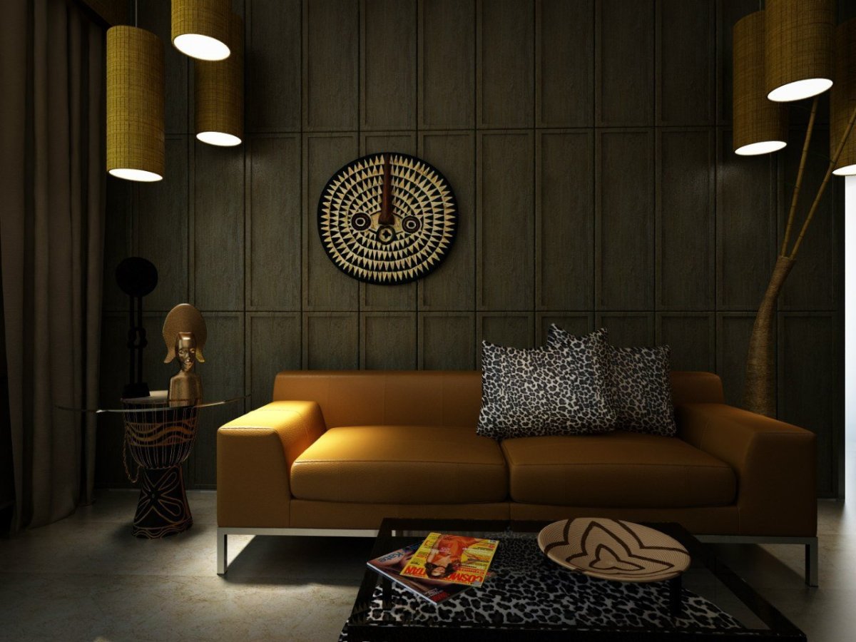 Спальня в африканском стиле