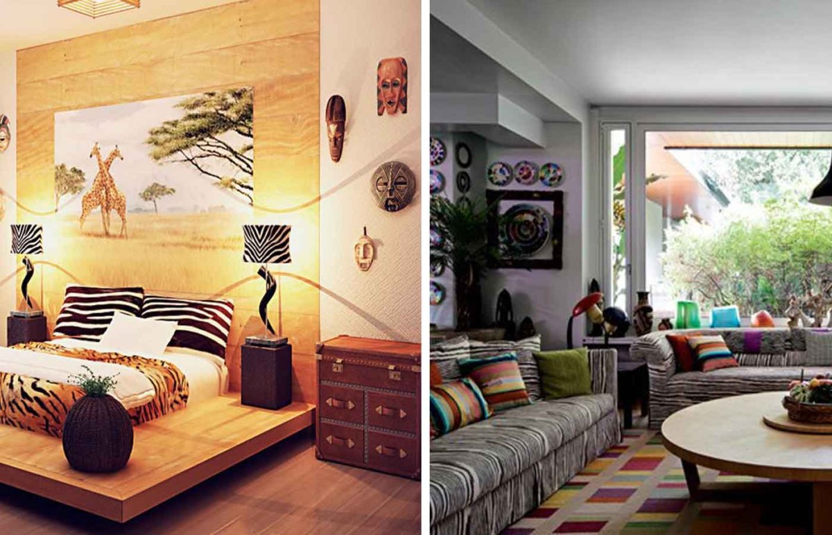 Африканские маски в интерьере