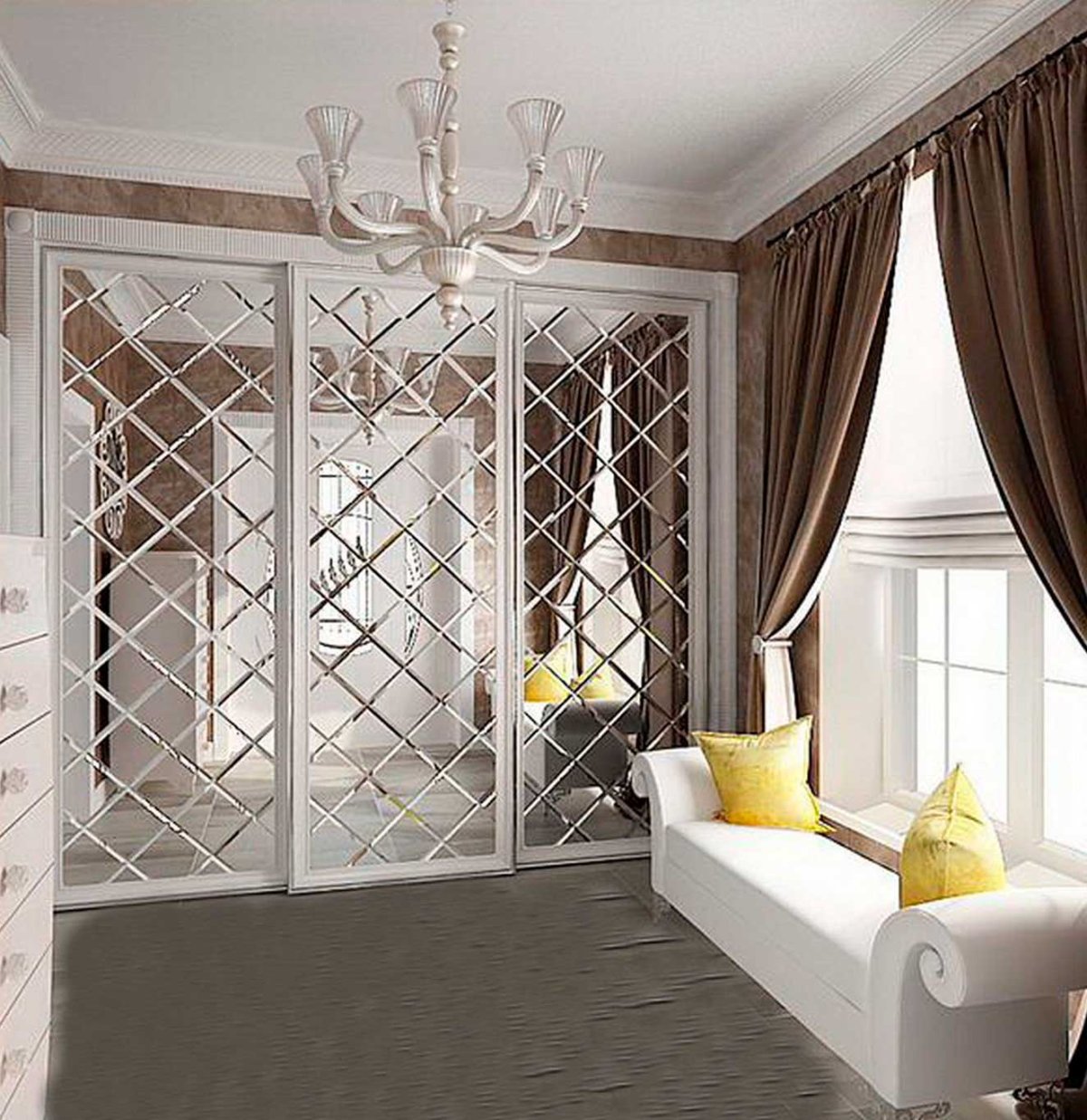 Мягкие панели на стену в спальню