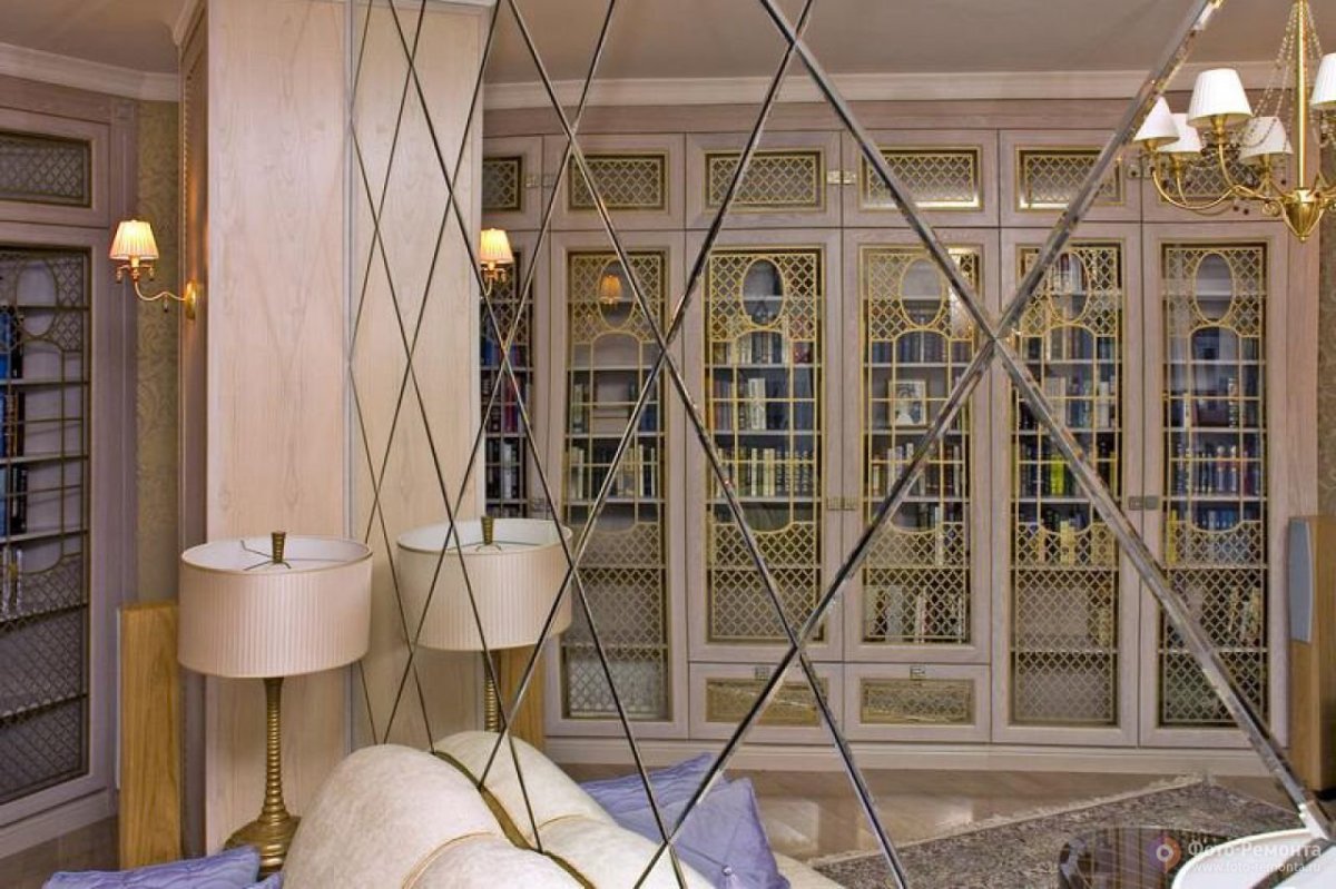 Зеркальная плитка в интерьере