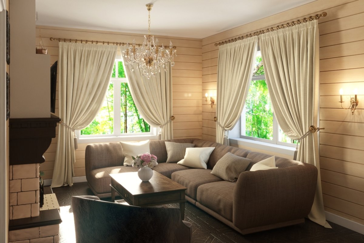 Спальня в деревянном доме