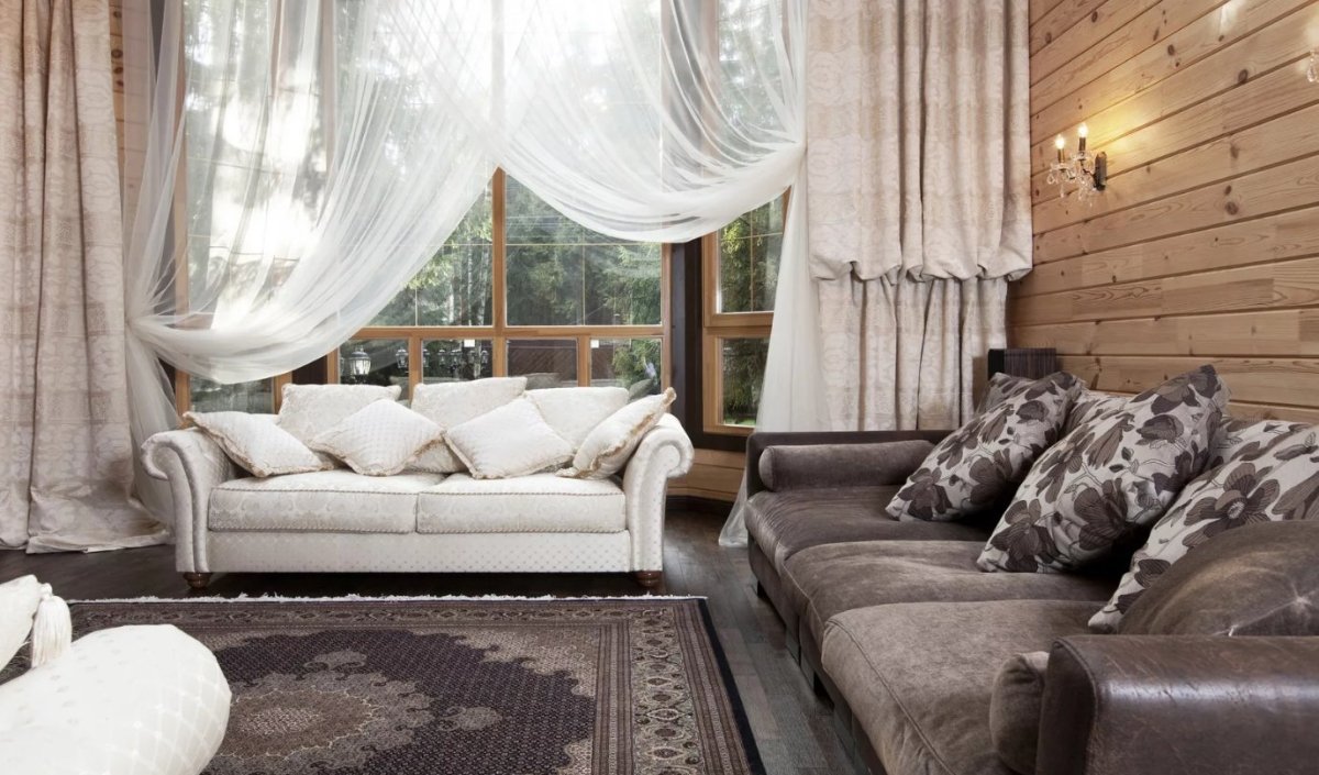 Шторы в стиле Шале