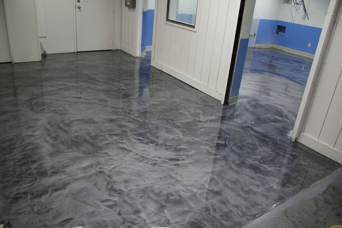 Цементно-акриловые полы