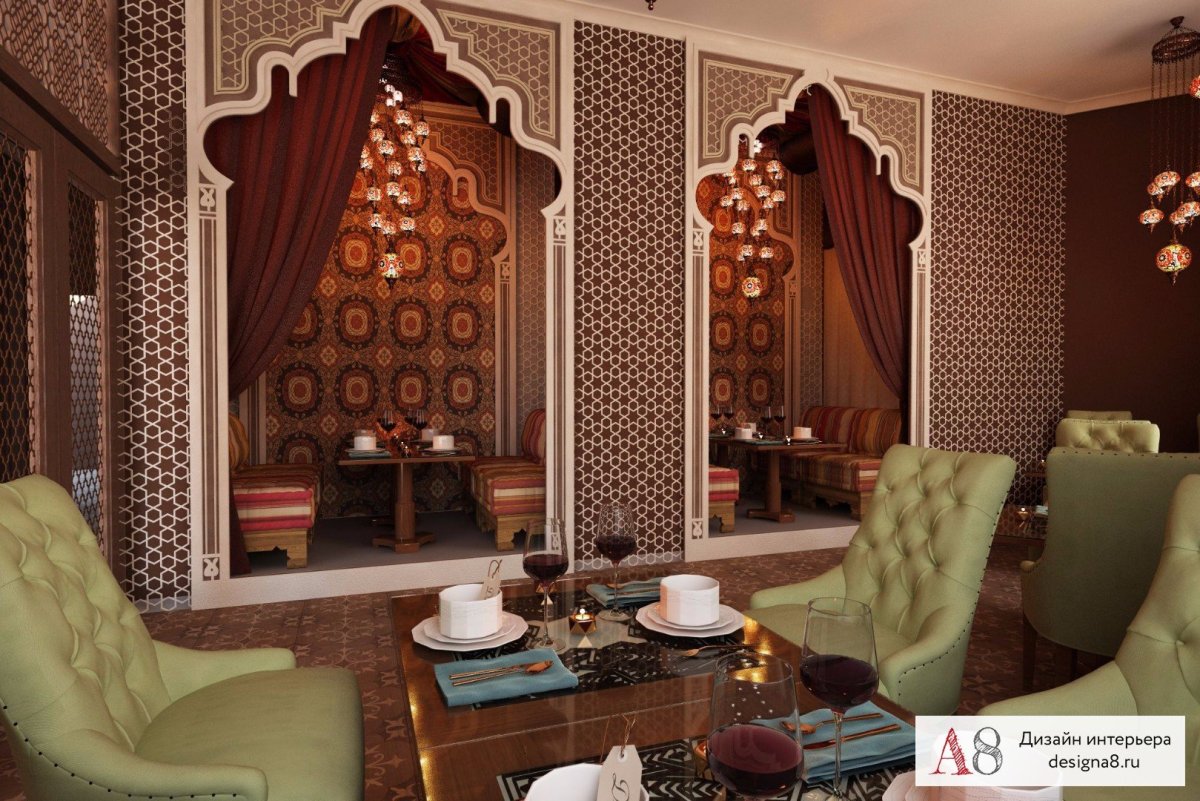 Проект кафе Восточной кухни