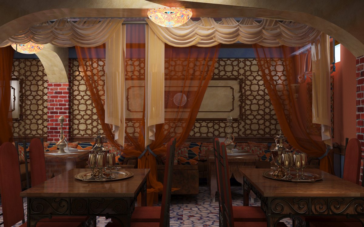 Интерьер Восточный Чайхана