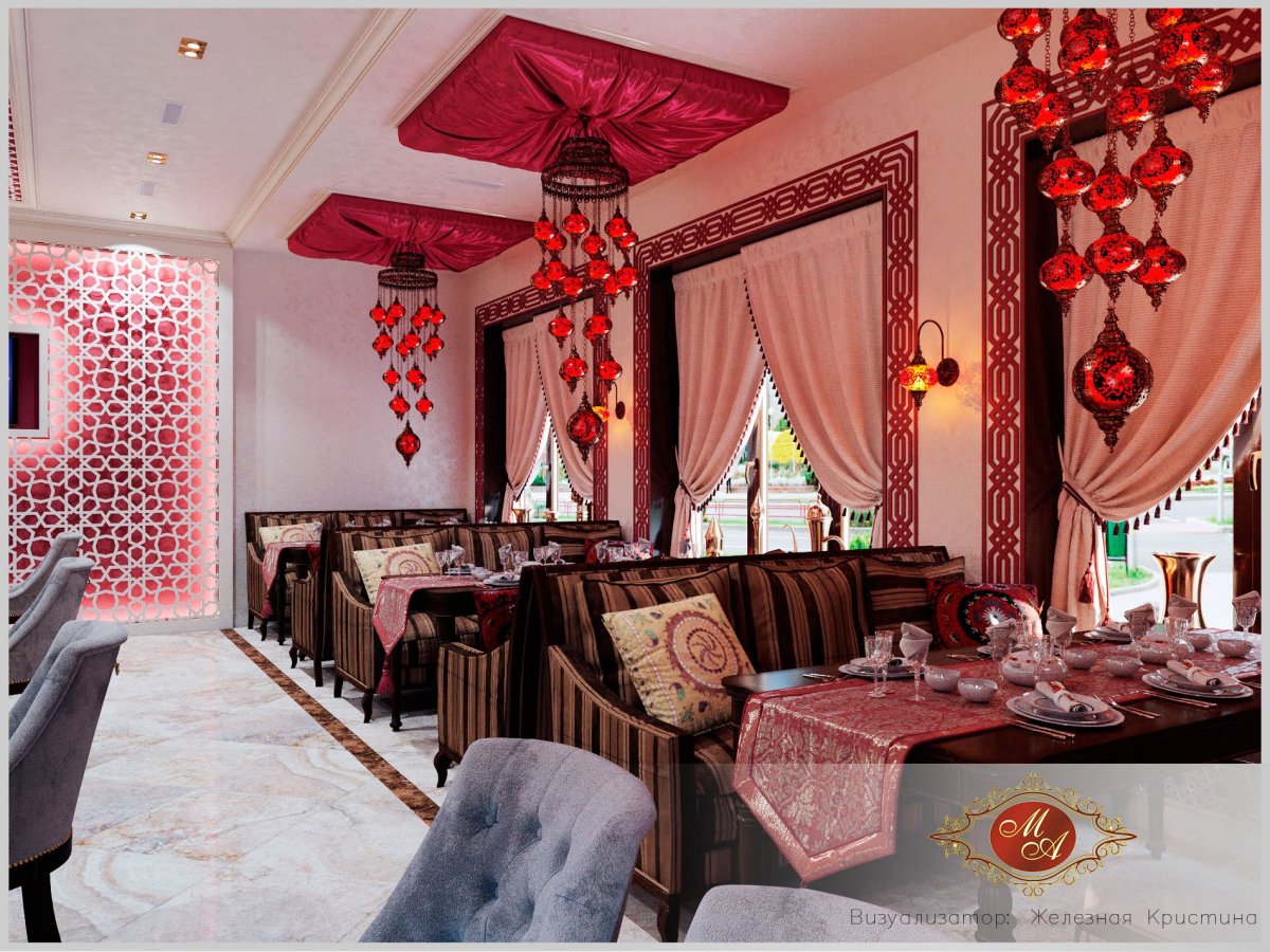 Интерьер Восточный Чайхана