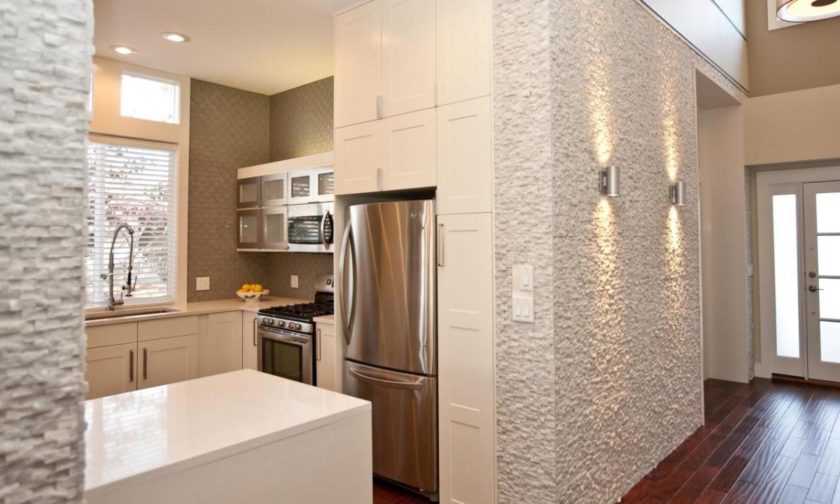 Декоративная штукатурка на кухне