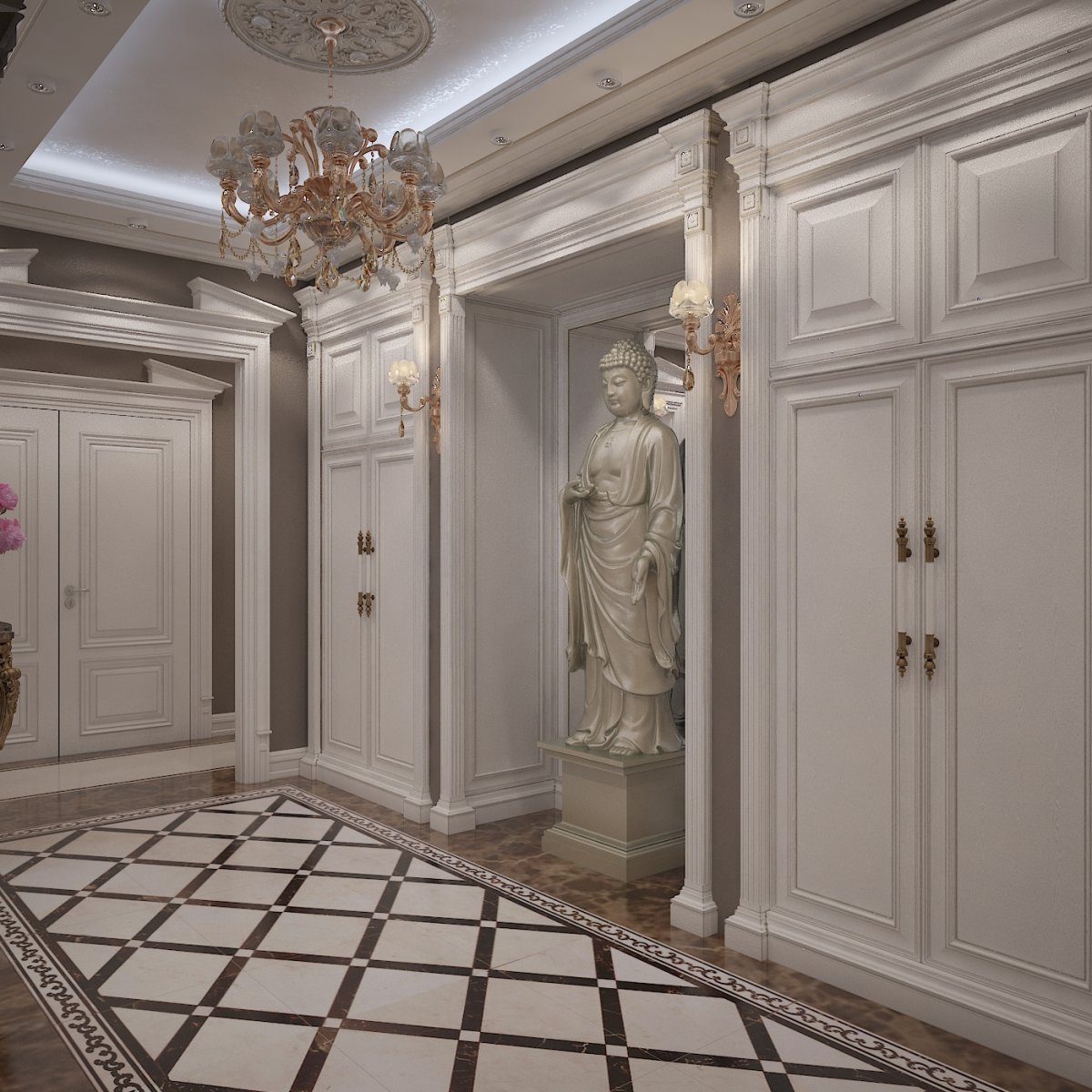 Прихожая в стиле Винтаж