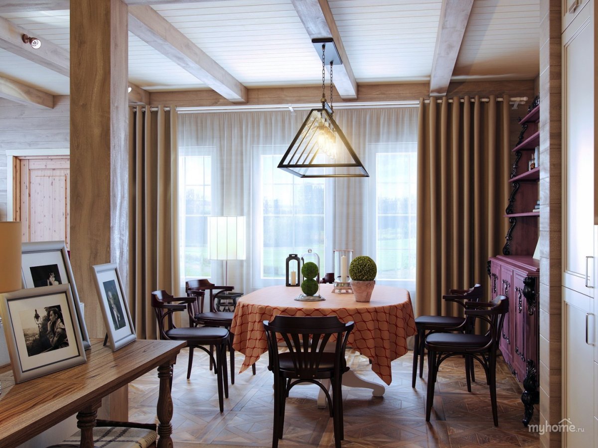 Гостиная в нормандском стиле