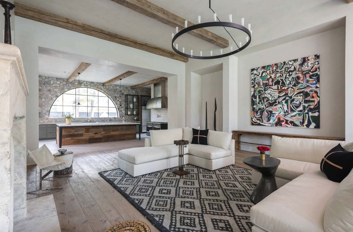 Дом из клееного бруса в стиле Кантри