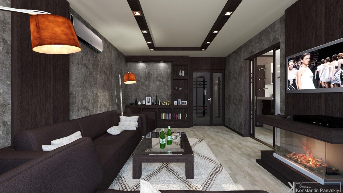 Тотал Блэк интерьер