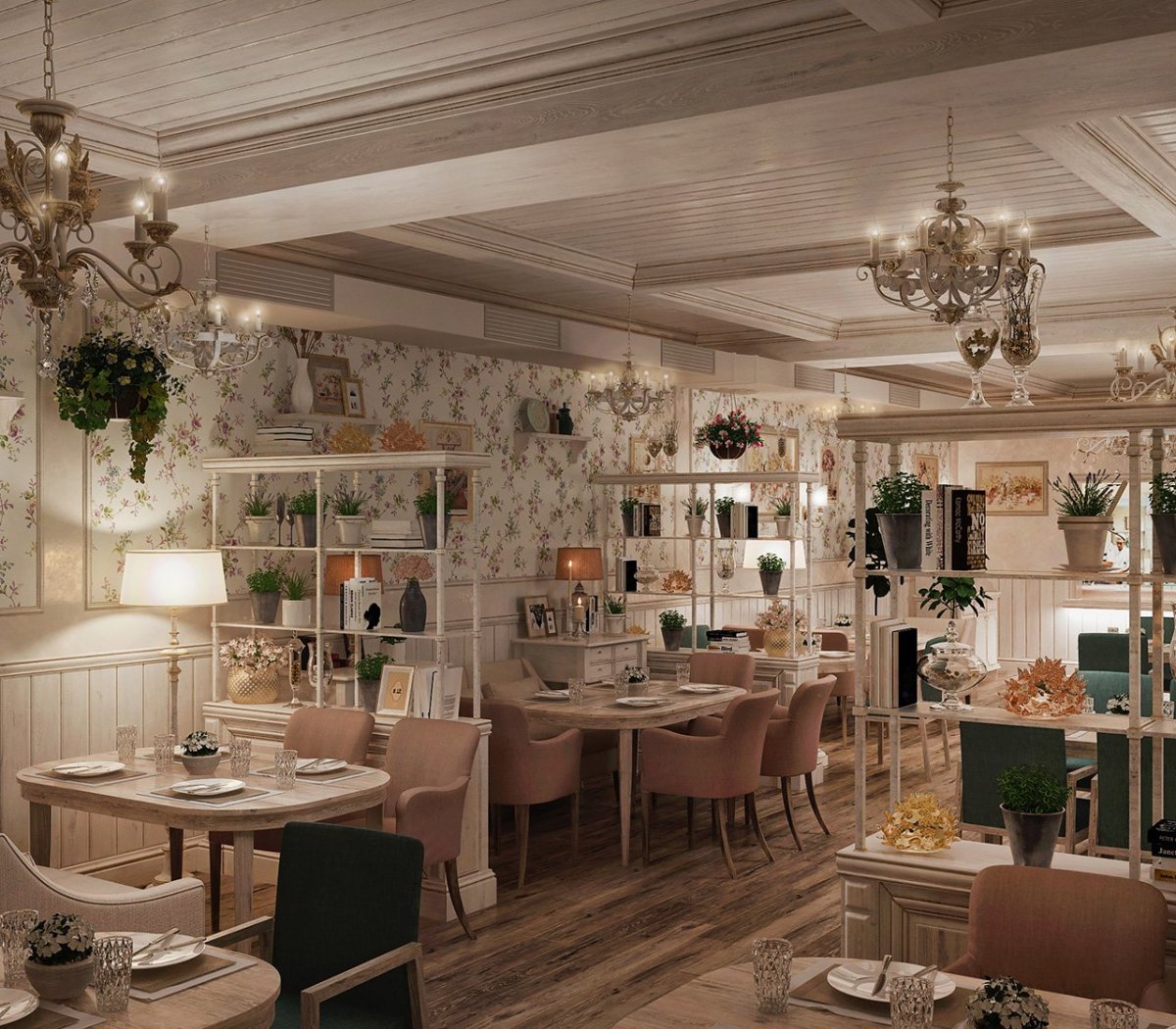 Кофейня в стиле Прованс