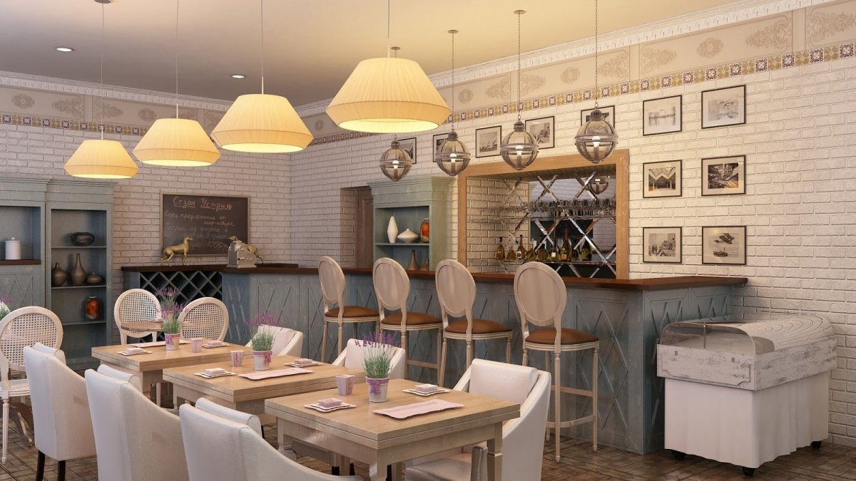 Уютное кафе интерьер