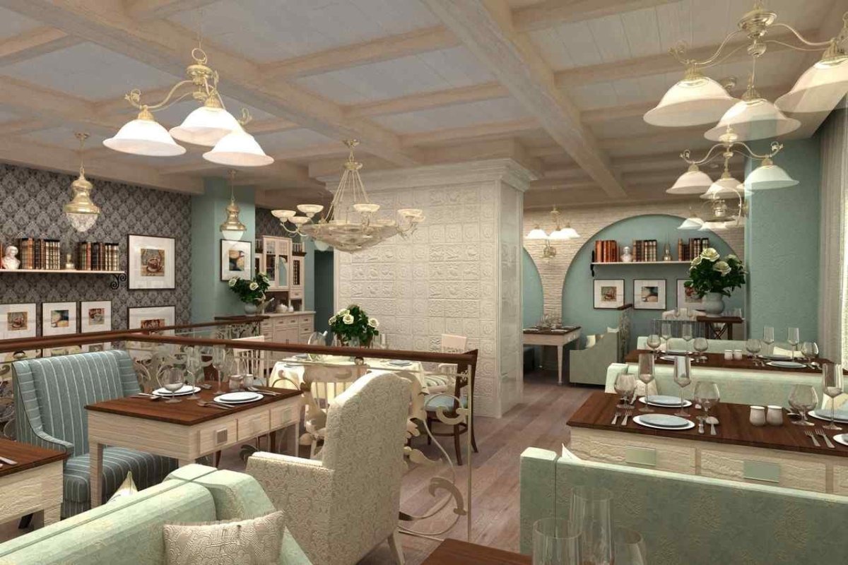 Кофейня в стиле Прованс