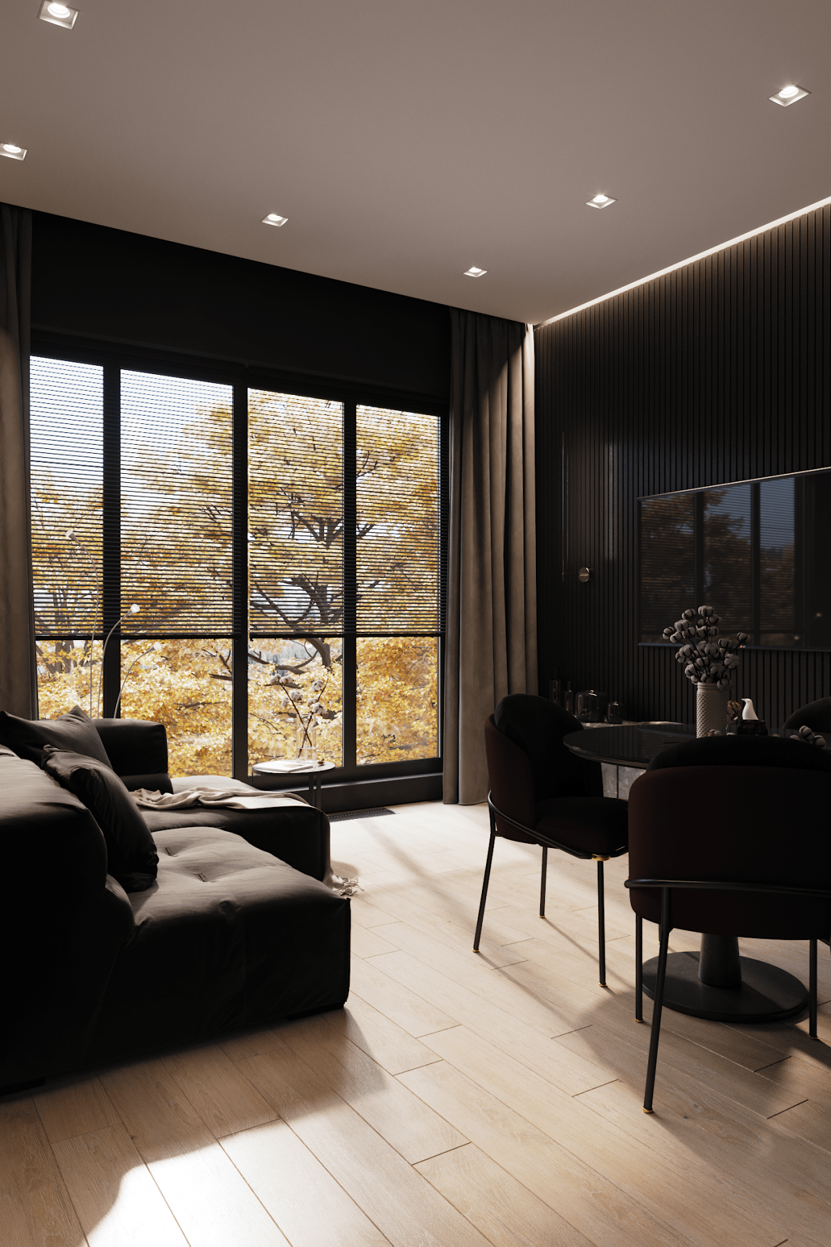 Тотал Блэк спальня