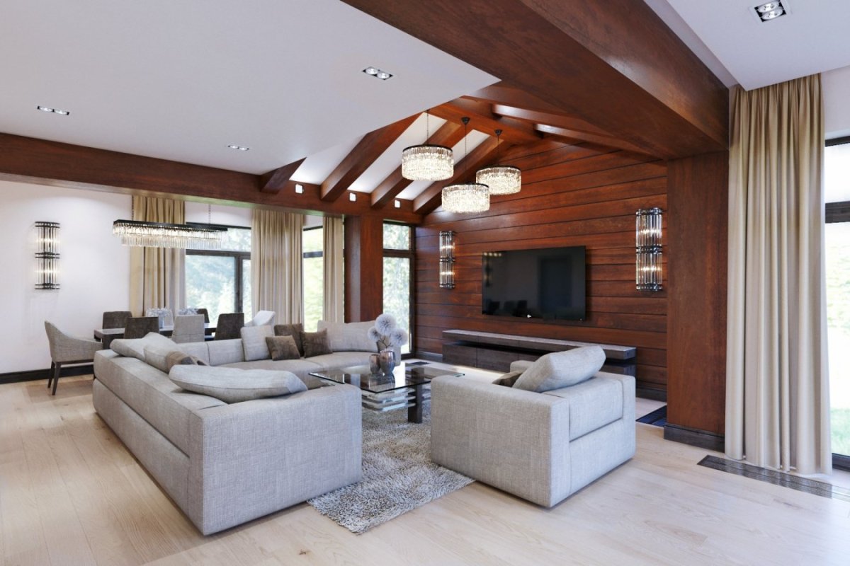 Внутренняя отделка дома в стиле Хай тек