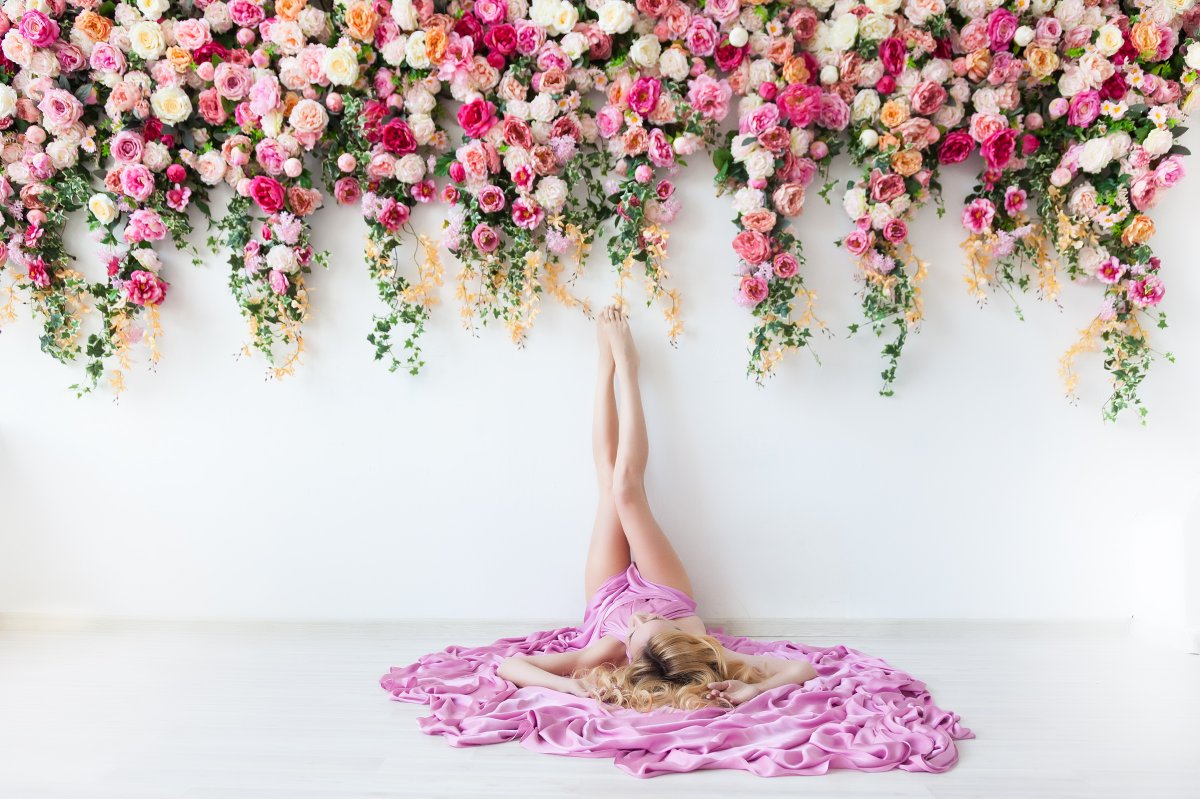 Фотостудия с цветами