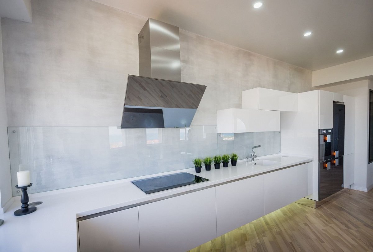 Фартук для кухни бетон