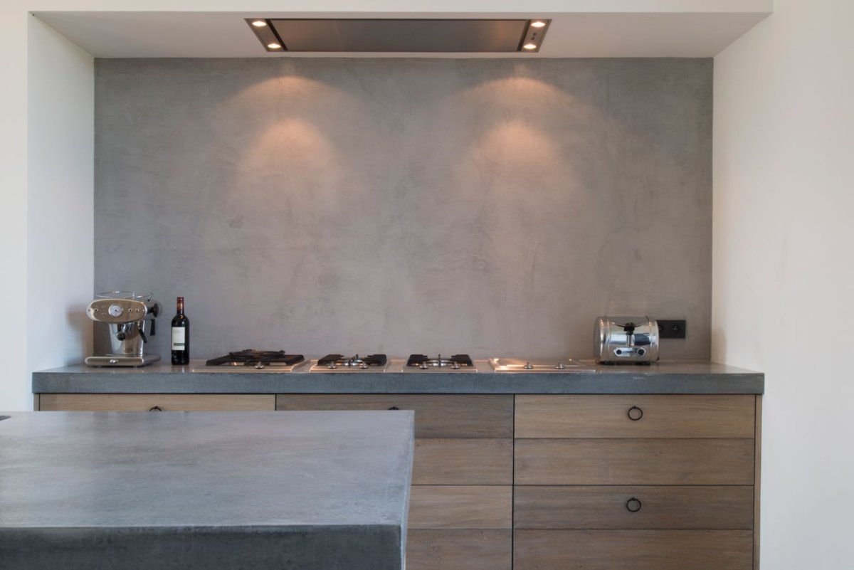 Декоративная штукатурка на кухне