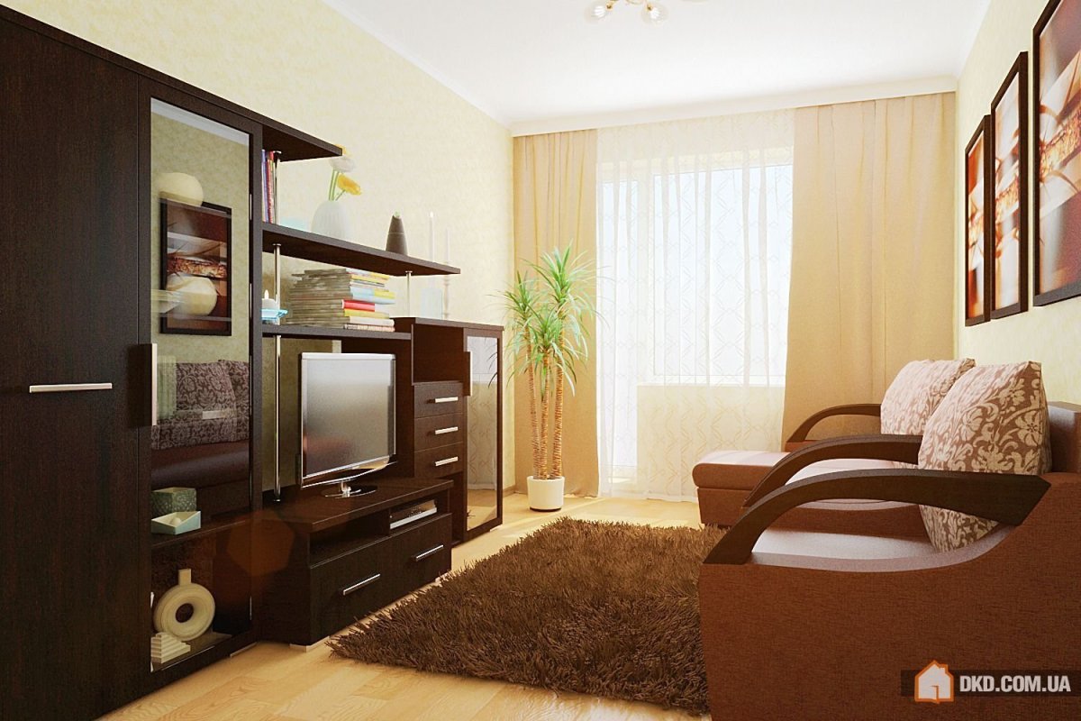 Шкаф в зал с телевизором