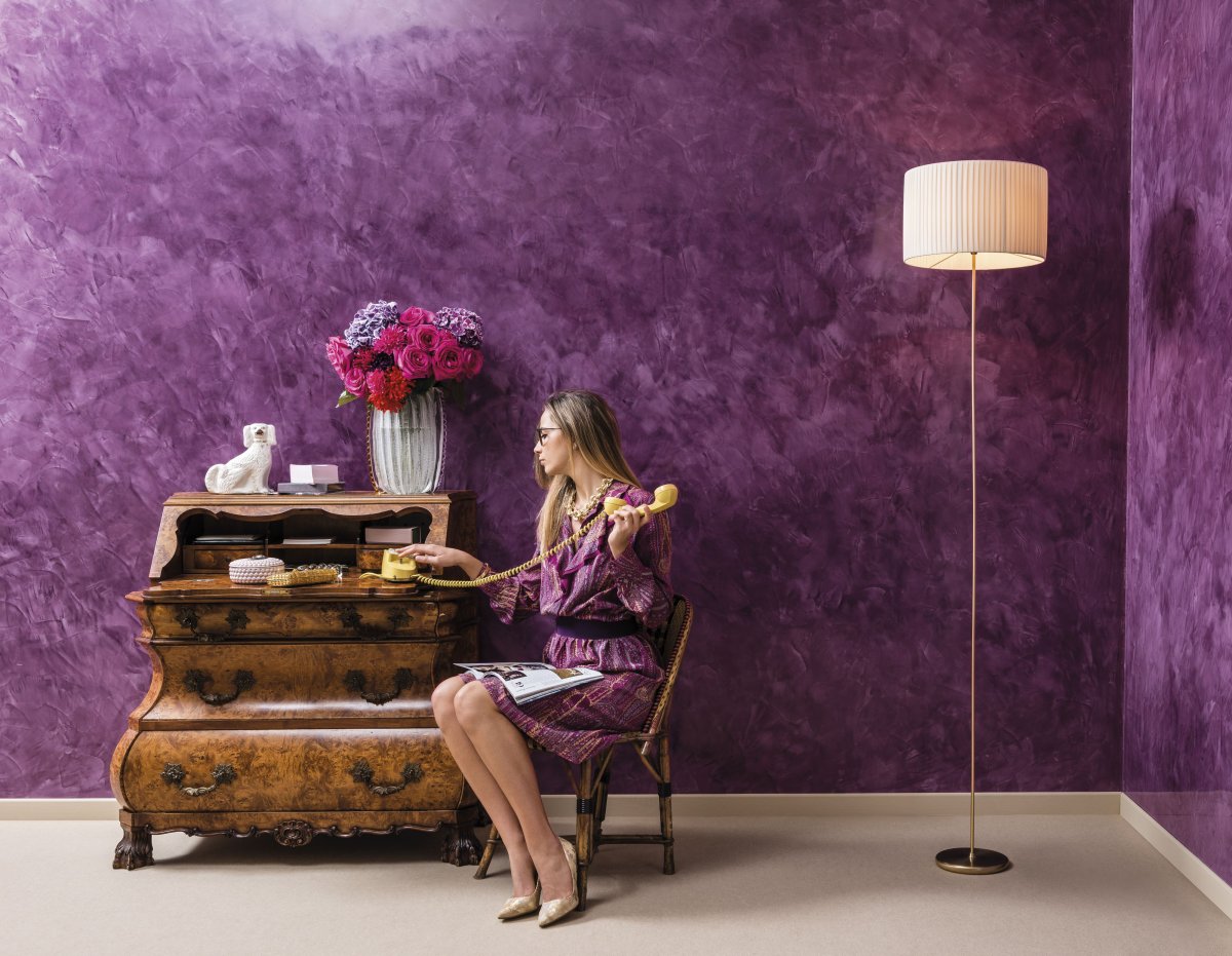 Пастельно розовые мазки