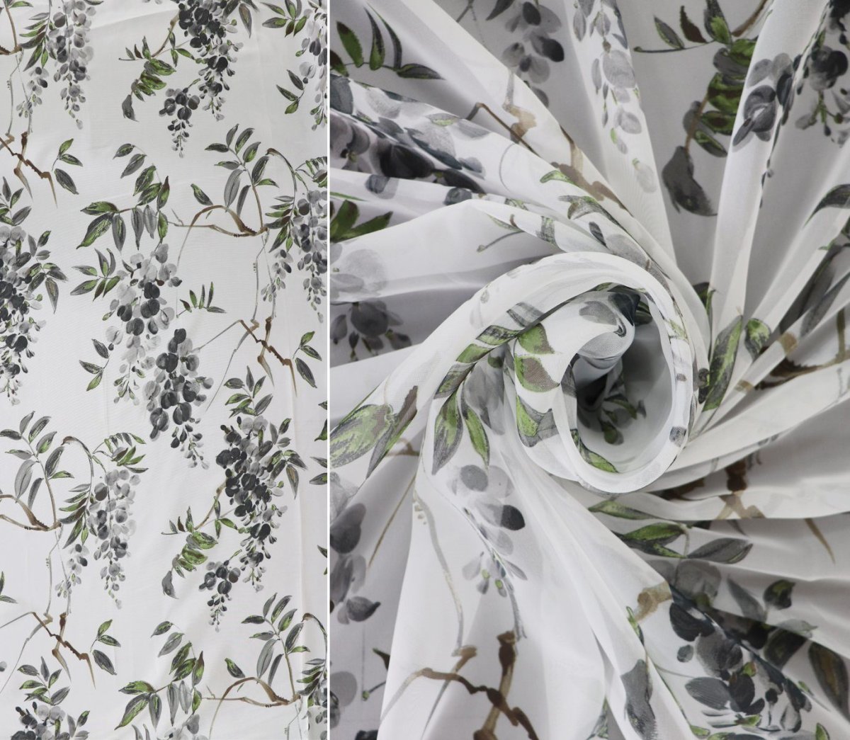 Вуаль печать 280 TC серый