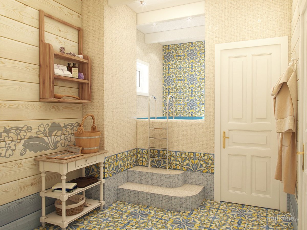 Баня в стиле Прованс