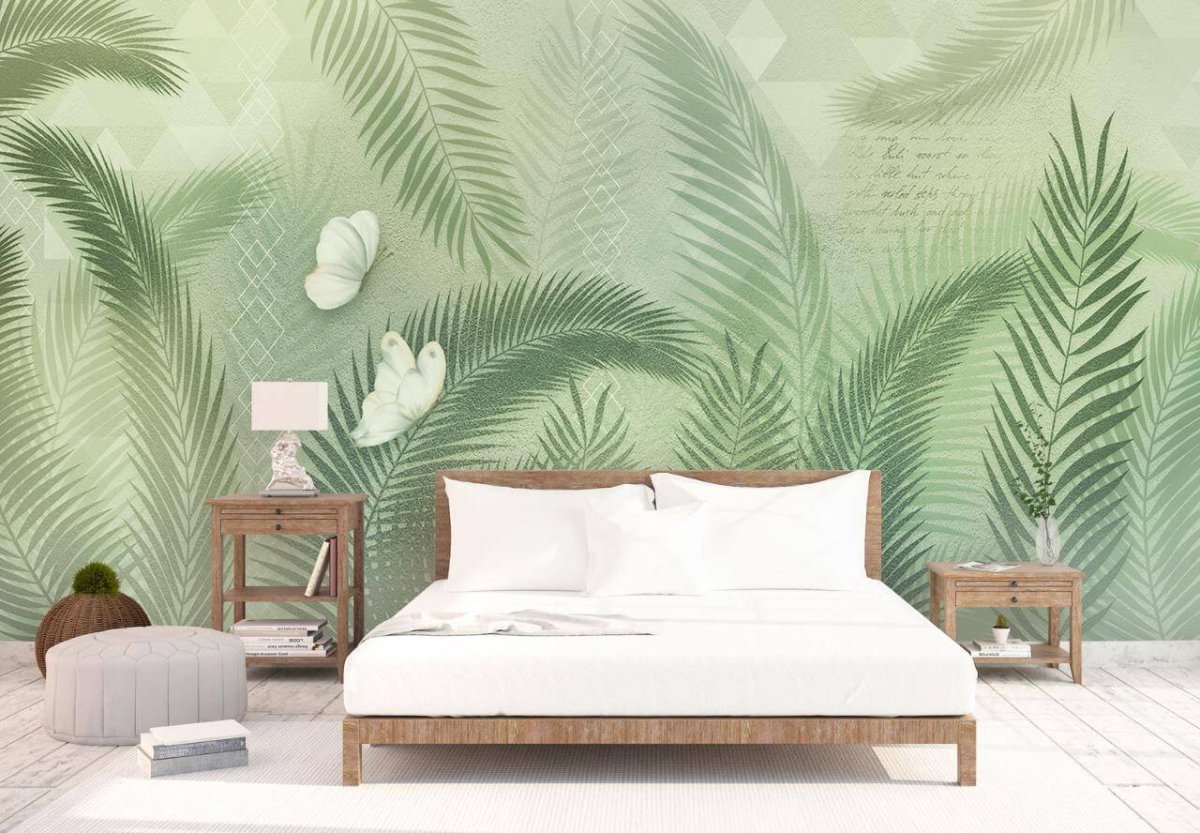 Ботанические обои в интерьере