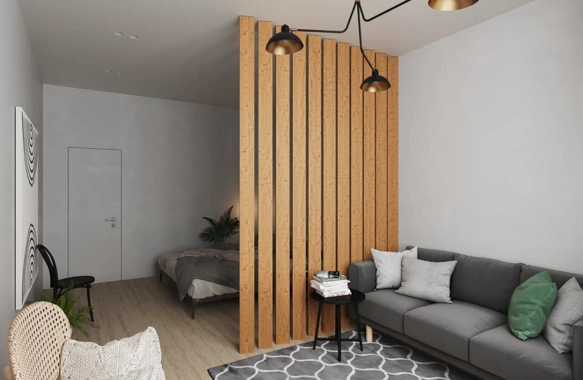 Реечная перегородка с поворотным механизмом Sofia 37