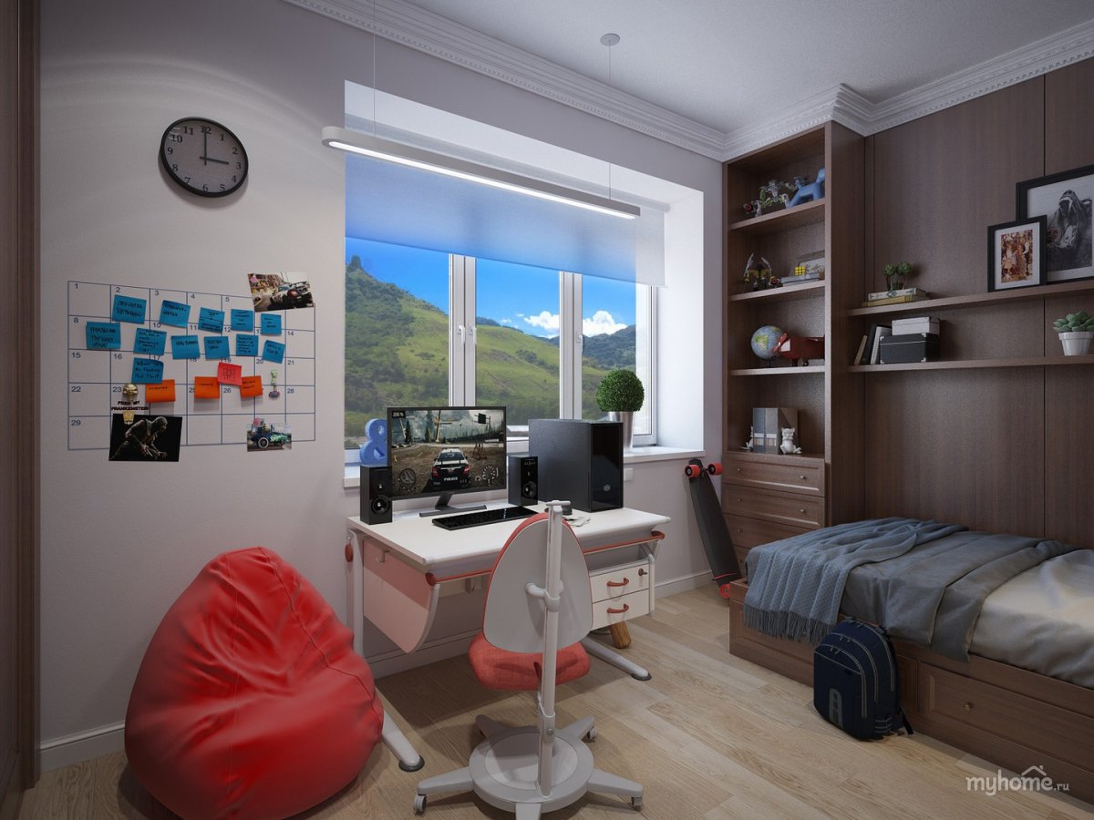 Освещение в подростковой комнате