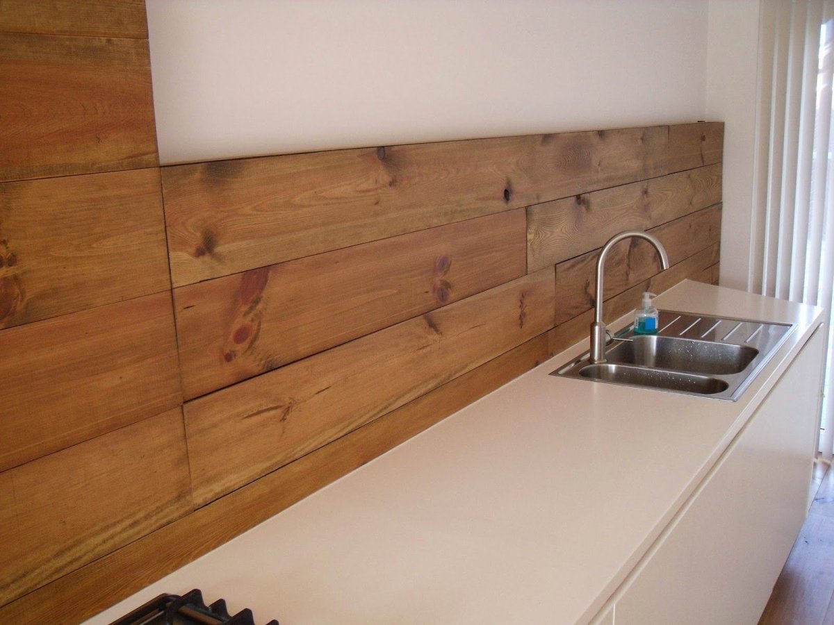 Кухонный фартук из плитки под д