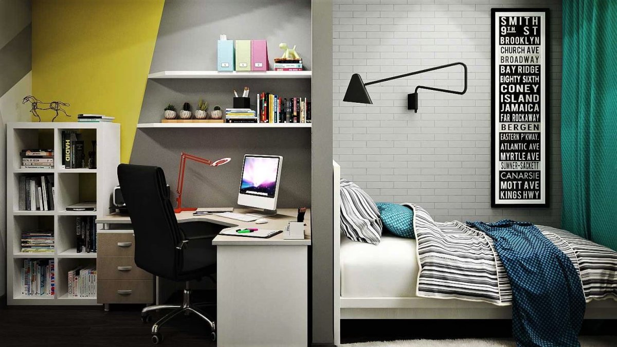 Освещение в комнате подростка