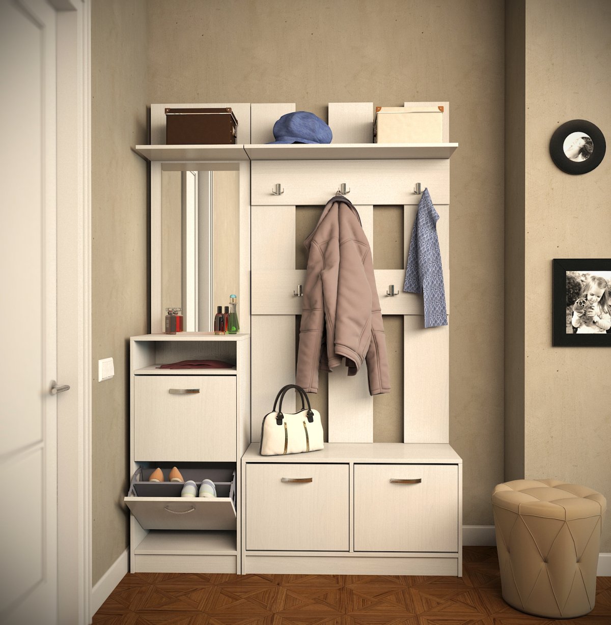 Ikea Pinnig ПИННИГ прихожая