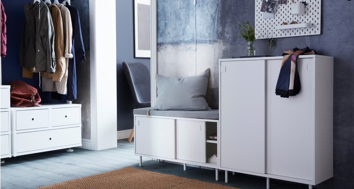 Прихожая в скандинавском стиле икеа