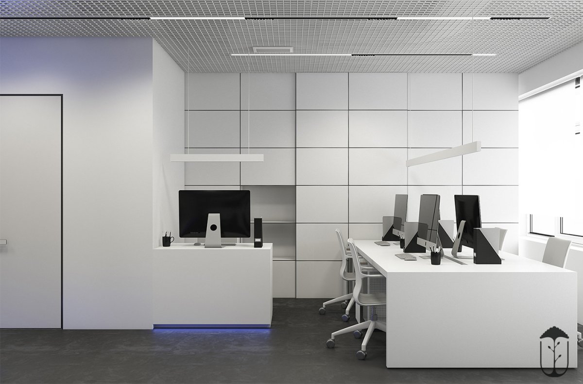 Светлый минималистичный офис