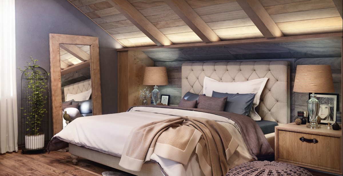 Кровать спальня Шале