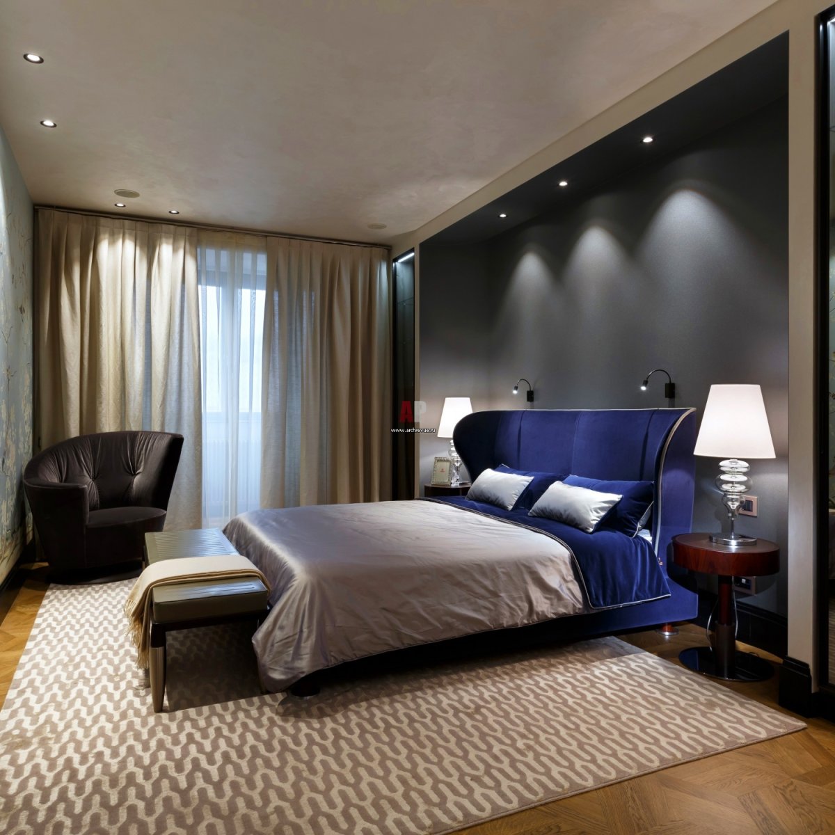 Освещение в спальне