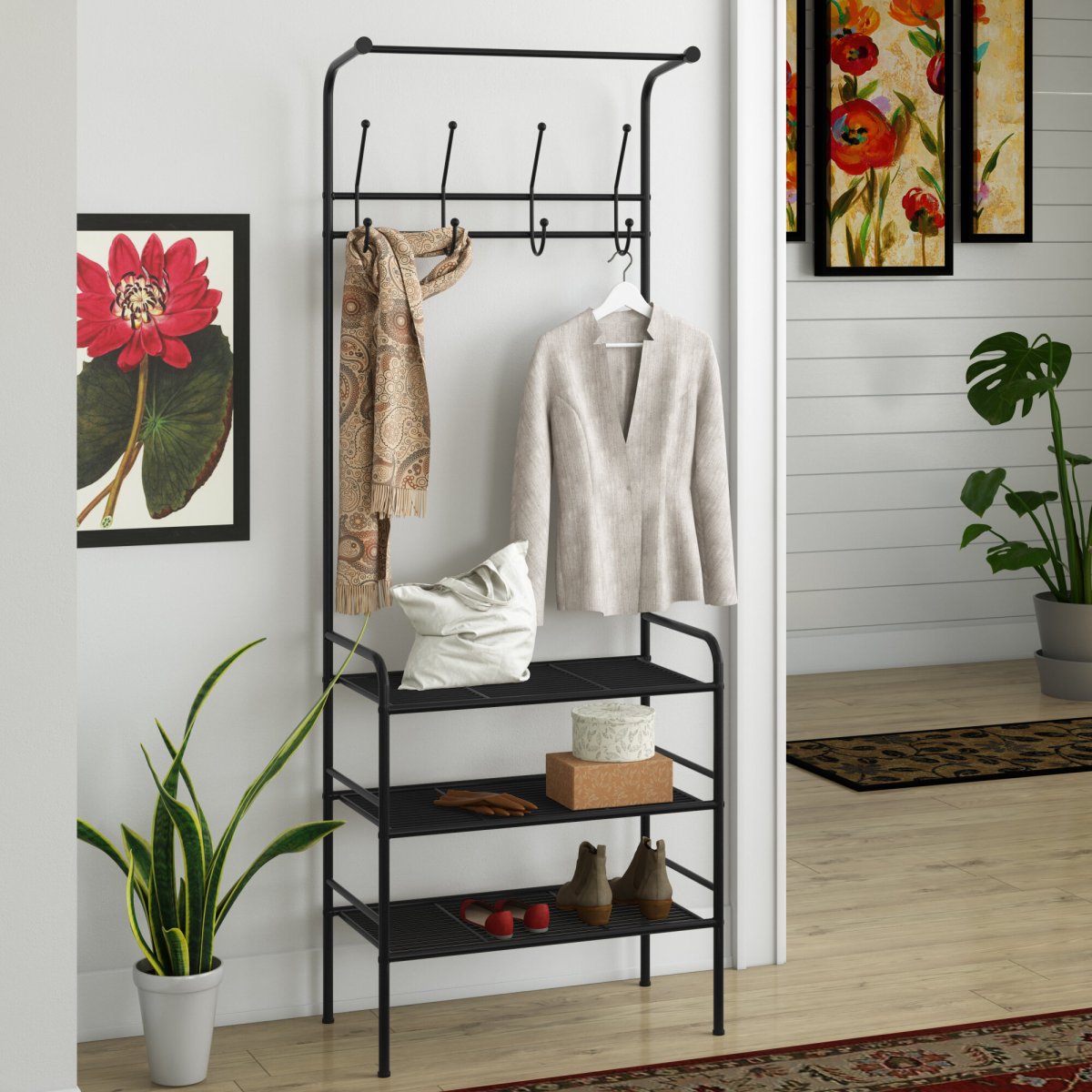 Прихожая со скамьей и вешалкой 2020