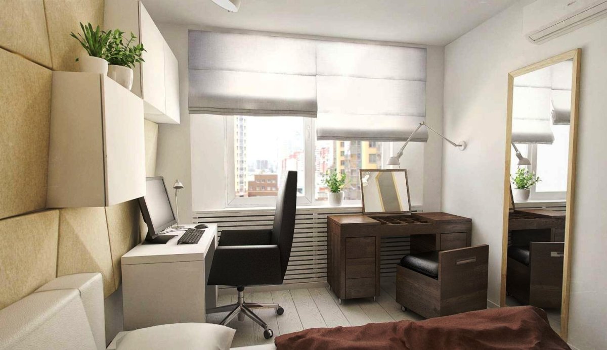 Туалетный столик в интерьере гостиной