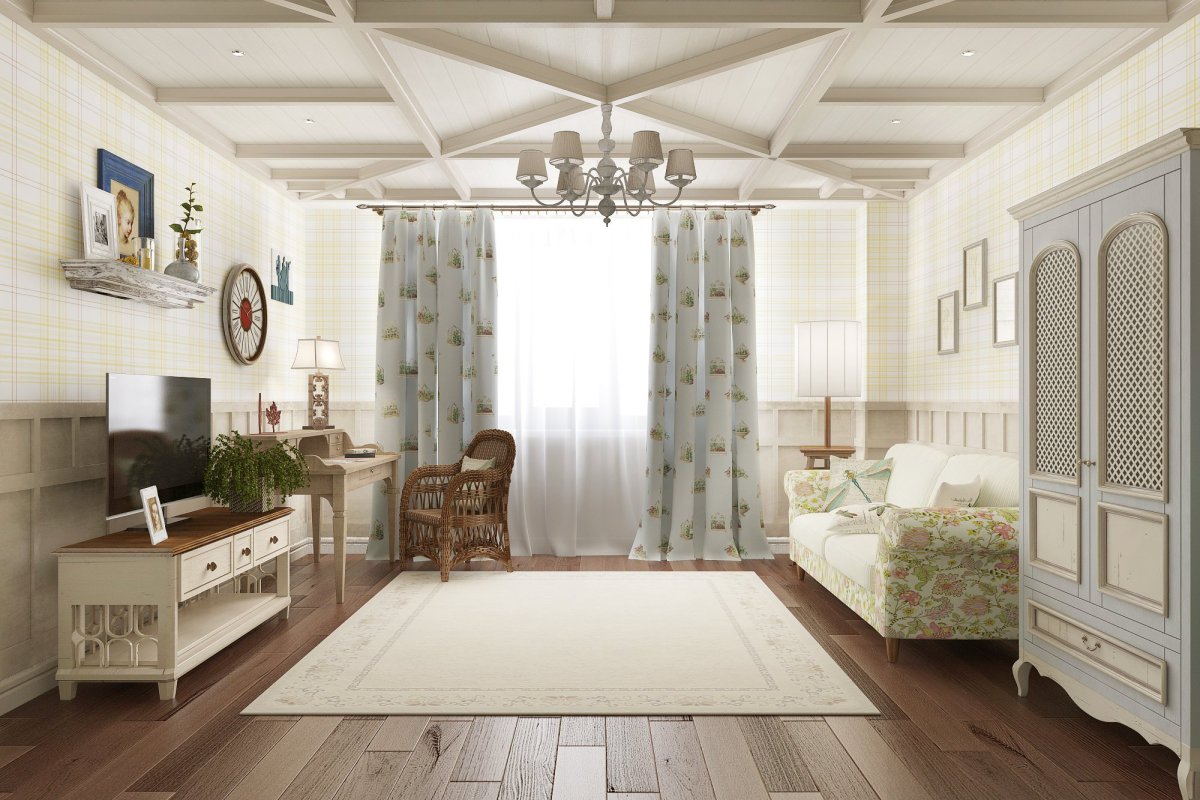 Уютный интерьер дом в стиле Прованс