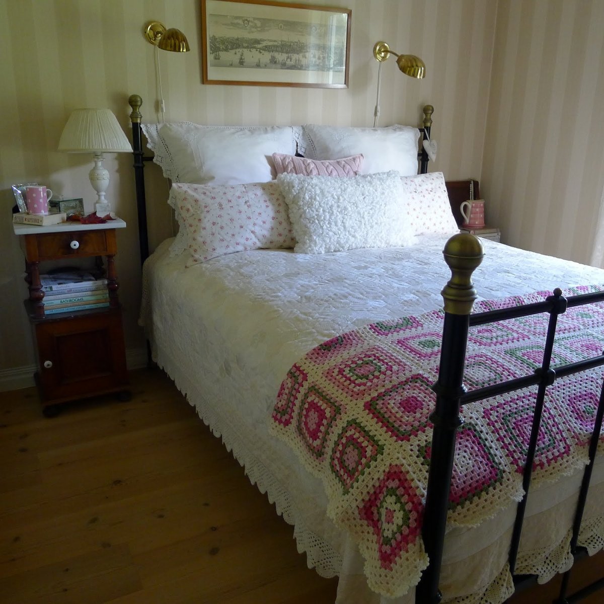 Плед в деревенском стиле