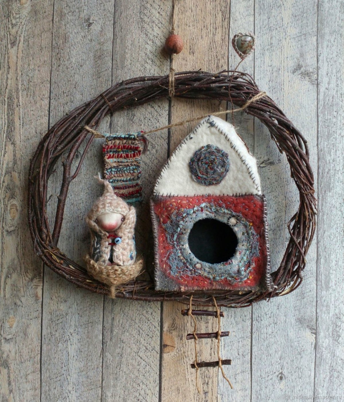 Кашпо из веток