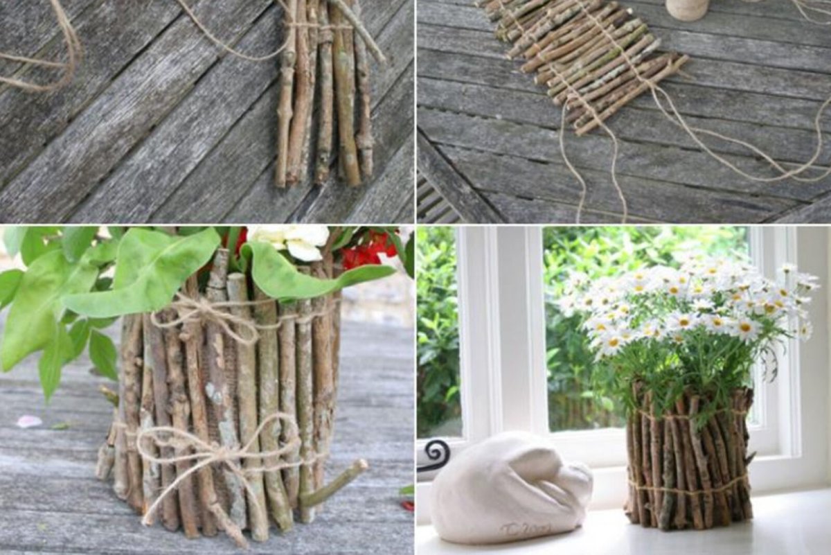 Украшение для сада из веток