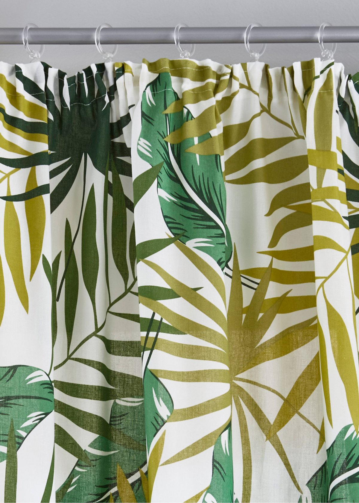 Шторы с пальмовыми листьями