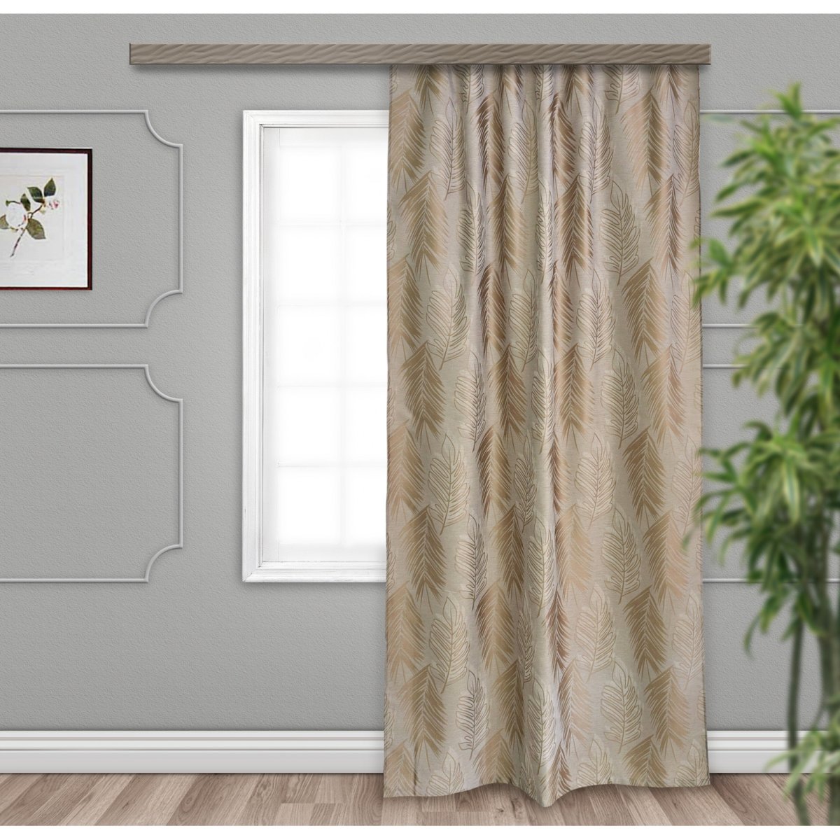 Штора портьерная блэкаут Метеор 135*260 1шт папоротник