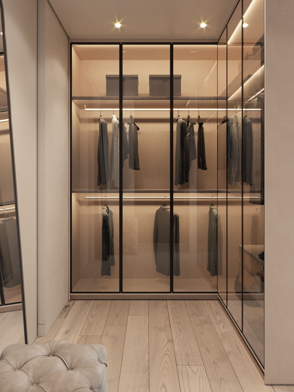 Гардеробная в спальне