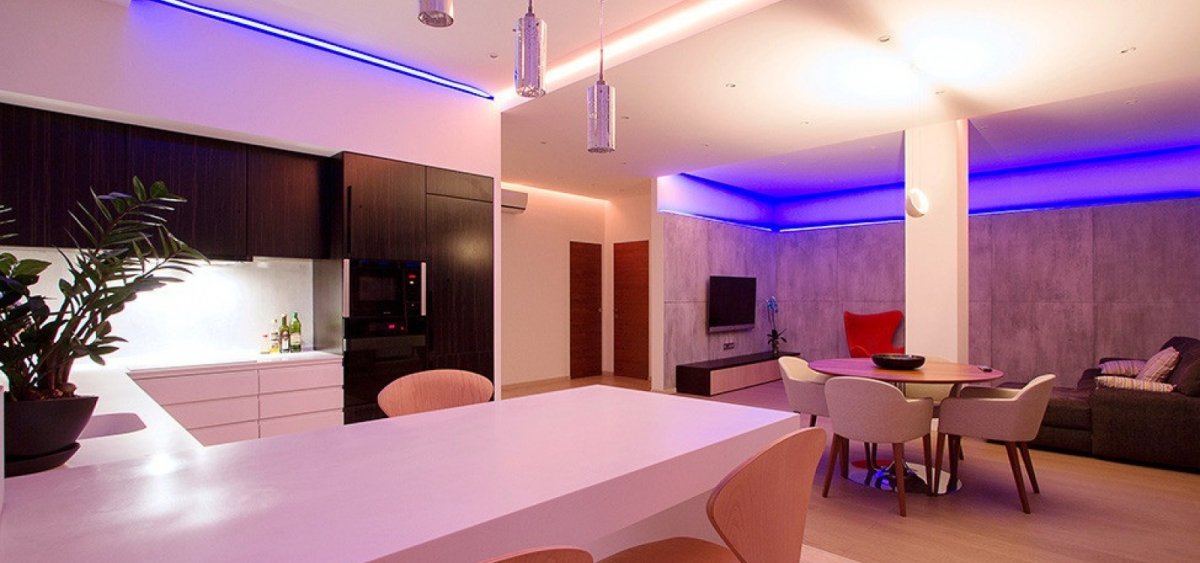 Свет в студии квартире