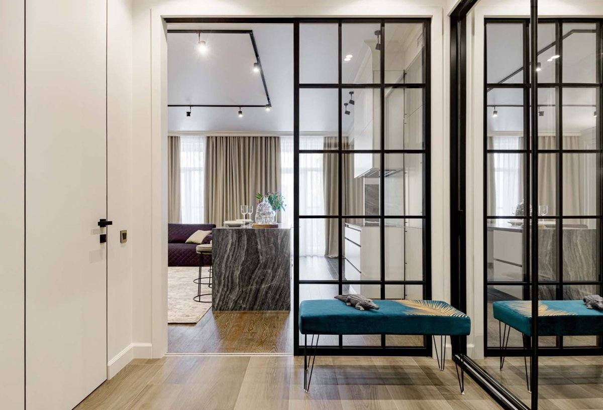 Стеклянные перегородки ар деко