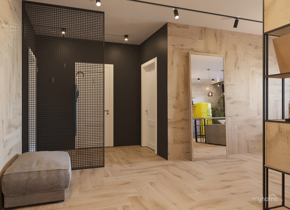 Перегородка прихожая гостиная