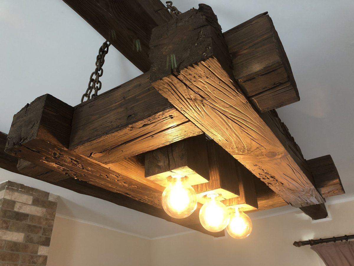 Люстры для деревянного дома